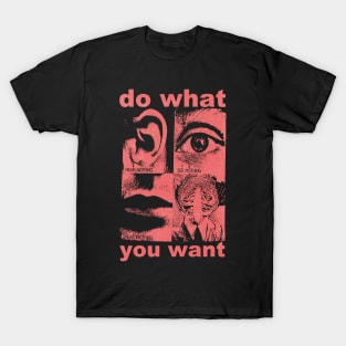 do what you want retro punk art T-Shirt